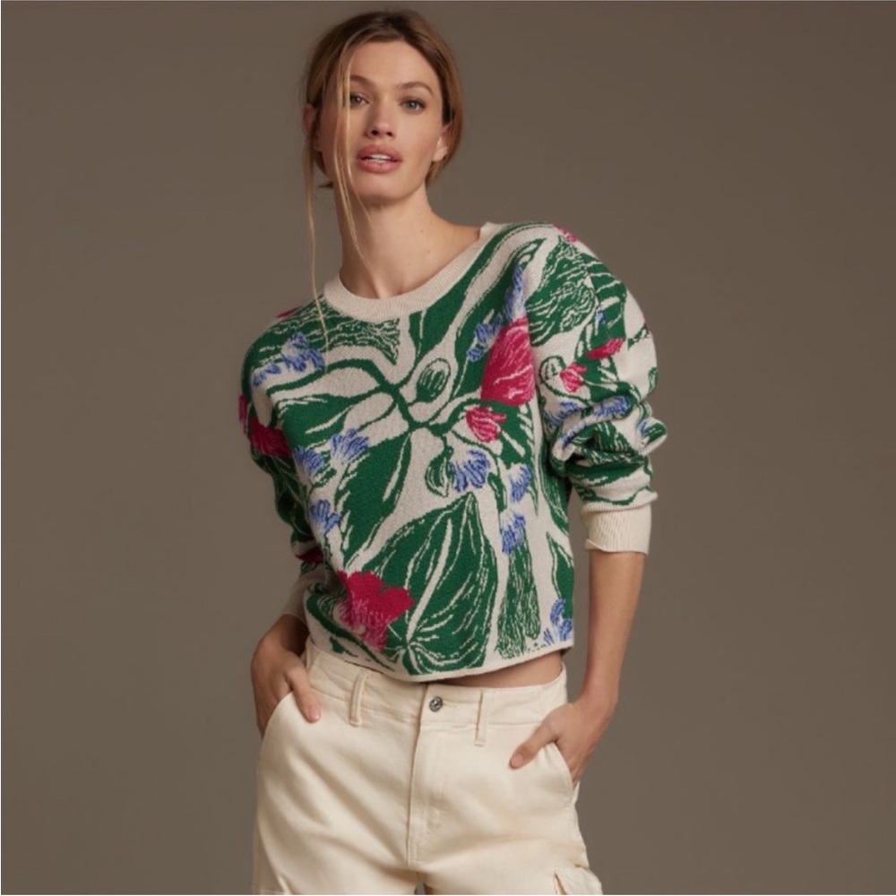 NWOT Maeve Camryn cropped sweater